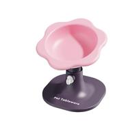 Raised Cat Bowls, Flower Shaped Pet Food Dish Stress Free on Neck and Spine Dishwasher Safe Feeding Bowls, Neck Protection, Whisker-Friendly, Leak Proof for All Age Cats & Dogs