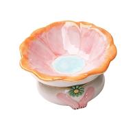 Raised Cat Bowls - Modern Ceramic Cat Plate, Decorative Raised Feeding Dish, Ergonomic Pet Dinner Bowl, Clean Food Water Container | Eats