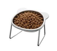 Raised Cat Bowls - Non-Slip, Whisker-Suitable Bowls, Angled Kitten Feeding Station, Ergonomic Puppy Feeding Station | Professional Inclined Water Bowl For The