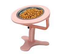 Raised Cat Bowls - Stainless Steel, Slow Feeder Dog Bowls Height-Adjustable Anti-Slip | Removable Elevated Pet Feeding Bowl, Raised Food Bowl For Indoor Cats, Dogs, All Pet Sizes