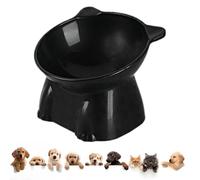 Raised Cat Feeding Station - Angled Bowl Design, Non-Slip Tall Ceramic Dish, Elevated Food Water Set, Anti-Vomiting Ergonomic Pet Feeder | Stress Free Solution For Preventing Whisker Fatigue Ne