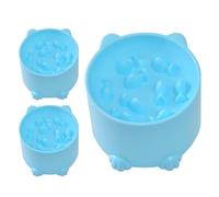 Raised Cat Food Bowl, Elevated Cat Food Bowl, Slow Eating Raised Dish with A Round and Smooth Design, Anti Vomit Water Feeder, 3 Spill-Proof Raised Cat Bowl, Safe Pet Supplies for All Cat Dog Lover