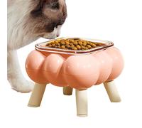 Raised Cat Food Bowl, High Cat Bowl, Anti-Black Colouring Pet Bowls, Comfortable Eating and Drinking for Home, Indoor, Outdoor, On the Go