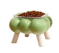 Raised Cat Food Bowl - High Cat Bowl | High Legged Cat Feeding Station Drinking Bowl Prevents Black Colouring On The Go For Daily Feeding Home Home Indoor On The Go