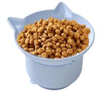 Raised Cat Food Bowl, Raised Cat Bowl | Slanted Raised Food or Water Bowls,Cat Plates with Adjustable Angle and Suction Cup for Small Dogs, Cats from the F