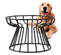 Raised Cat Food Bowl, Raised Magic Stings, Ceramic Feeding Stand, Non Spilled Flat Cat Bowl, Metal Frame, Cat Food for Controlling the Food Port