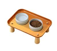 Raised Cat Food Table, Non Slip Elevated Pet Feeder Stand With Spill | Non Slip Base Pads Resist Tipping And Protect Floors From Scratches, While The Raised Tray Supports A Relaxed Eating .