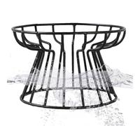 Raised Cat Litter Box - Whisker Friendly Ceramic Bowl with Metal Stand, Raised for Food and Water, Non-Slip Flat Feeder for Kittens and Adult Cats, Easy to