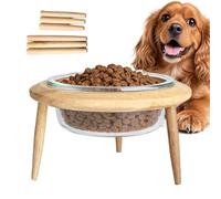 Raised Cat Scales - Anti-Vomiting Pet Feeder with Stand | Adjustable Height Raised Cat Platter | For Bedroom Playroom Apartment Dining Area Living Room Kitchen