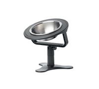 Raised Cats Bowls for Indoor Cats, Nonslip Elevated Cat-bowl with Height-adjustable Stand Stainless Steel Cat-bowls for Slow Eating Tilted Pet Bowl Feeding Feeder for Dogs Pets