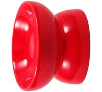Raised Ceramic Dog Feeding Bowl Slanted Mouth Red High Feet