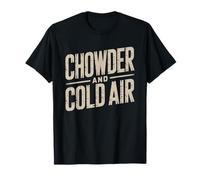 Raised Chowder Cold Air New England Identity Clam Northeast T-Shirt