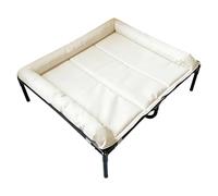 Raised Dog Bed - 31.1 x 26.3 x 7.4 Inches. Raised Dog Bed, Raised Pet Bed, Portable, Breathable Oxford Cot Bed, Foldable, Floor- Dog Kennel, Removable, Waterproof Ki