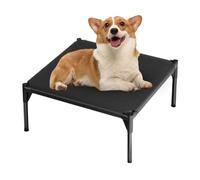 Raised Dog Bed, Cooling Elevated Dog Bed Extra Large, Pet Cot Cool Mat,Metal Frame Elevated Portable Raised Pet Cot With Washable, For Indoor & Outdoor Use