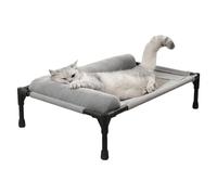 Raised Dog Bed - Cooling Elevated Pet Bed | Outdoor Raised Pet Cot | Elevated Dog | Cooling With Pillow And Breathable Mesh | Washable Furniture For Outdoor Indoor Camping Patio Sunba