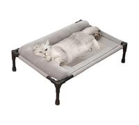 Raised Dog Bed - Raised Dog Bed | Cooling Breathable Pet Beds | Hammer Box Hammock Beds with Cushion | Dog Camping Washable Breathable for Outdoor - Indoor Patio Sunba