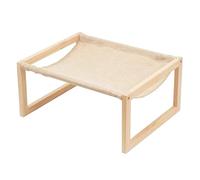 Raised Dog Bed, Removable Sofa Bed for Pets, Raised Wooden Dog Bed for the Balcony, Patio, Indoor, Dorm, Apartment, Bedroom and There