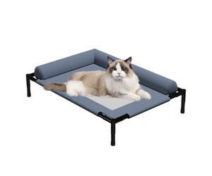 Raised Dog Beds - Airflow Supporting Reclining Structure, Pet Lounger for Heat Relief, Balanced Outdoor Lying Area, Open Mesh Base Arrangement, Refreshing Arrangement for the Warm Season
