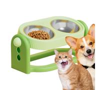 Raised Dog Bowl - 3-Level Adjustable Detachable Dishes,Dog Cat Food Bowls Elevated Stand | For Kitten Puppy Pet Indoor Home Apartment -Balcony Living Room Outdoor Yard