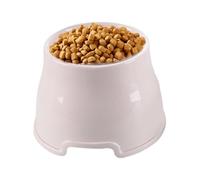 Raised Dog Bowl - PP 6.69x8.86x6.3in | Elevated Feeding Station Cat Food Bowls Stand Tilted Neck Protection Water Dish For Small Medium Large Dogs And Pets In Home Travel Floor Veterinary Recovery Tri