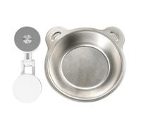 Raised Dog Bowl Stainless Steel Magnetic Adjustable Raised Dishes | Cat Feeding Station for Multi-Pet Drinking Watering Outdoor Indoor Home House Travel Senior Puppy