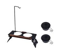 Raised Dog Bowl Stand | Adjustable Portable Dog Feeding Station - Pet Feeding Station for Standing Food Water Eating Family Home Yard Indoor Outdoor