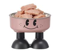 Raised Dog Bowls - Stainless Steel Feeding Bowls with Stand, Joint Relief When Feeding Drinking, Bowl Set for Dogs, Puppies, Cats, Comfortable Feeding Height for Pets at Home, Sturdy Food