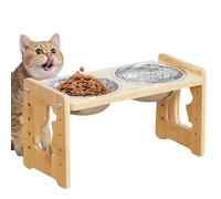 Raised Dog Bowls with Stand- Elevated Dog Bowls for Large Dogs | Raised Dog Food and Water Bowls | Reusable Detachable Feeding Station for Small Medium Large Puppy Kitten Cats Animals