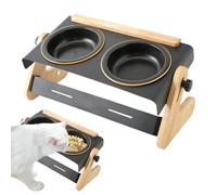 Raised Dog Food Bowl Height Adjustable Stable Multifunctional
