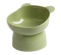 Raised Dog Food Bowl - Raised Cat Bowl, Stress Pet Feeder, Easy To Clean Ceramic Slanted Cat Dish | 15cm Cats Feeder, Slanted Pet Food Dish, Cartoon Neck Protector | Anti Overturning Non-Spill Feedi