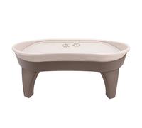 Raised Dog Food Bowl Stand, Neck Spine Protection, Antislip, Easy to Assemble, Elevated Pet Feeding Tray, Splash Guard, Prevent Slipping, Protect Floors, Stable Support,