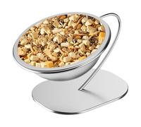 Raised Feeding Bowl for Cats - Stainless Steel Pet Container, Raised Feeding Bowl, Comfortable Eating Tool, Accessories with Sturdy Base, Reliable Accessories for Small, Medium and Large