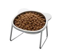 Raised Feeding Bowls for Cats, 15° Inclined Whisker-Friendly Feeding Area, Slanted Kitten Bowl - for Cats, Puppies, in the Living Room, Indoor & Outdoor, on the Floor & in Corners