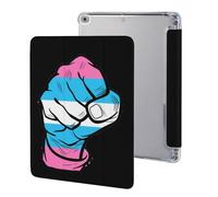 Raised Fist Transgender Flag Case Compatible for IPAD 2017/2018/Air1/Air2 (9.7in) Tablet Cases Protective Stand Cover