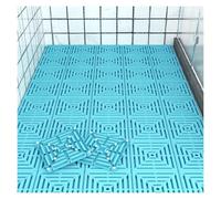 Raised Floor Mat Rapid Drainage Interlocking Tile Snap Together Flooring Bathroom Garden(24pieces)