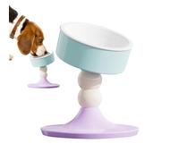 Raised for Cats | 360 Degree Swivel Anti-Dump Drinking Bowl - Adjustable Height for Indoor Cats - for Dogs and Puppies Indoor and Outdoor for Dry Food and