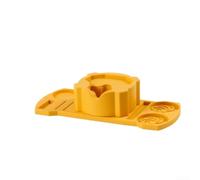 Raised for Edge for espresso Mat 29x12cm Spill Control Raised(yellow) | Non-slip silicone base, fits 51-58mm portafilters, prevents sliding during tamping, easy to wipe clean