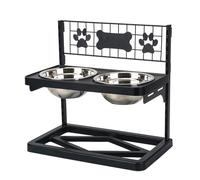 Raised for large dogs, height-adjustable non-slip base, stand for large dogs, for chicken cubes, water, bone broth, yard, living room, balcony and backyard