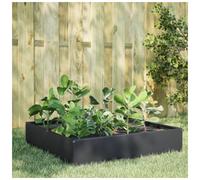 Raised Garden Bed Anthracite Steel 100x100x33.5cm Open-Bottom Easy Assemble Kit