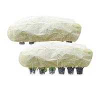 Raised Garden Bed Cover - 2 Pieces Rectangular Plants Protective Cover with Drawstring|Reusable Winter Plant Protection,For Greenhouse Outdoor Garden Winter Landscape Raised Bed Patio Balcony