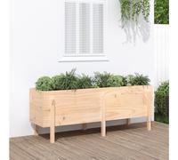 Raised Garden Bed Solid Douglas Wood Planter Vegetable Flower Box