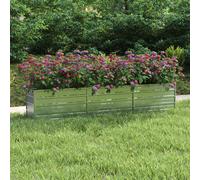 Vidaxl Garden Raised Bed 240X40X45 Cm Galvanized Steel Silver