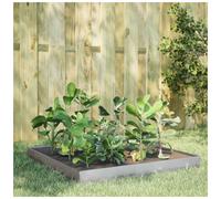 Raised Garden Bed Galvanized Steel 100x100x18.5cm Open Bottom Easy Assembly Kit