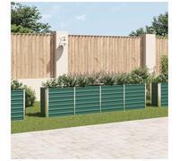 Raised Garden Bed Green Galvanised Steel 160x80x77 cm Elevated Urban Fit Safety