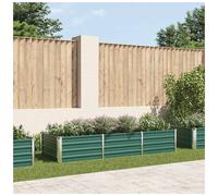 Vidaxl Garden Raised Bed Galvanised Steel 240X80X45 Cm Green