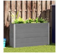 vidaXL Garden Raised Bed WPC 150x50x91 cm Grey, Grey