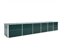 Raised Garden Bed Outdoor Planter Flower Box Galvanised Steel Green NEW