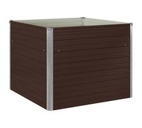 Raised Garden Bed Outdoor Pot Vegetable Planter Bed Galvanised Steel vidaXL