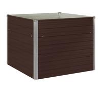 Raised Garden Bed Outdoor Pot Vegetable Planter Bed Galvanised Steel vidaXL