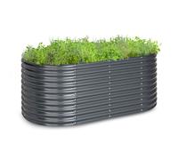 Raised Garden Bed Planter Outdoor Trough Zinc Aluminium Vegetable Flower 200 cm